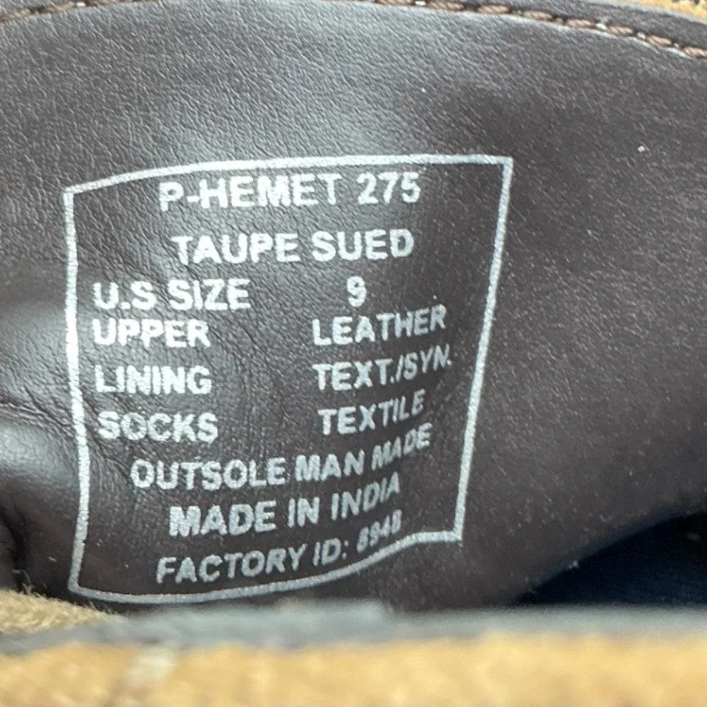 Steve Madden P-Hemet 275 Mens Taupe Suede Leather Chukka Desert Boots Size 9